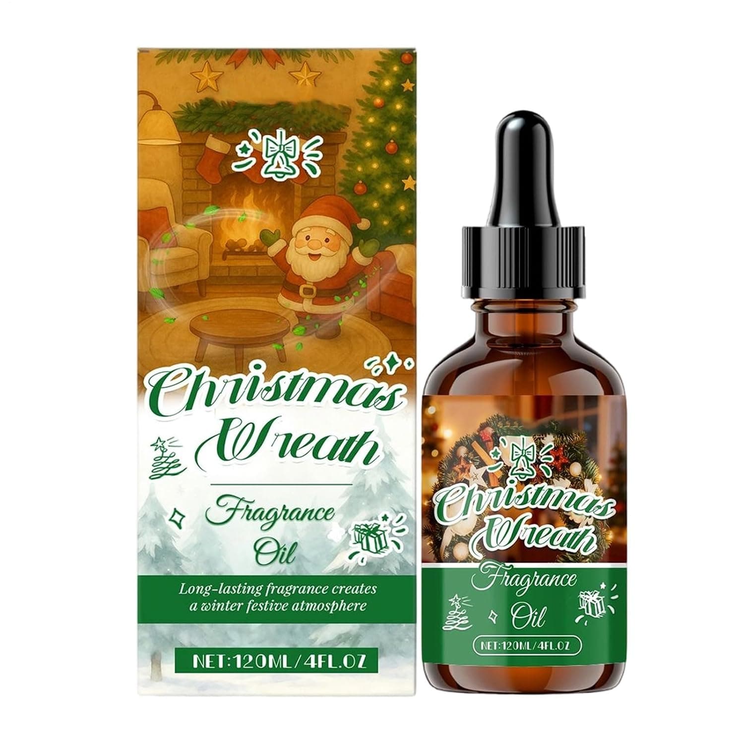 Scented Oil for Diffuser 120ml Soap Making Scents | Aromatherapy Oils for Holiday Winter Home Indoor Bedroom Living Room Bathroom Meditation