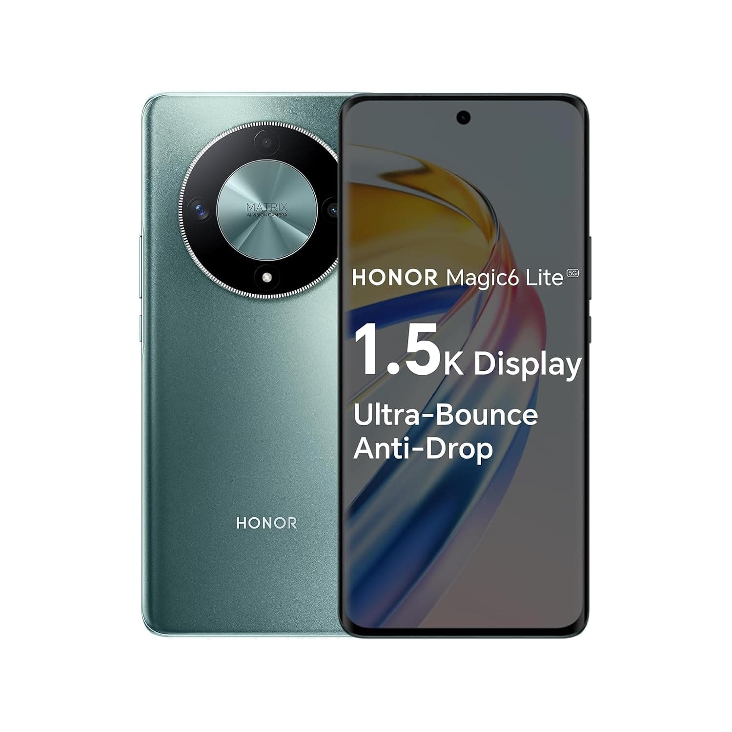 Magic 6 Lite 5G Smartphone | 512GB ROM + 8GB RAM | 6.78" AMOLED 120Hz Display | 108MP Triple Camera | Snapdragon 6 Gen 1 | Android 13 | 5300mAh Battery | Dual SIM | NFC | Magic OS 7.2 (Emerald Green)