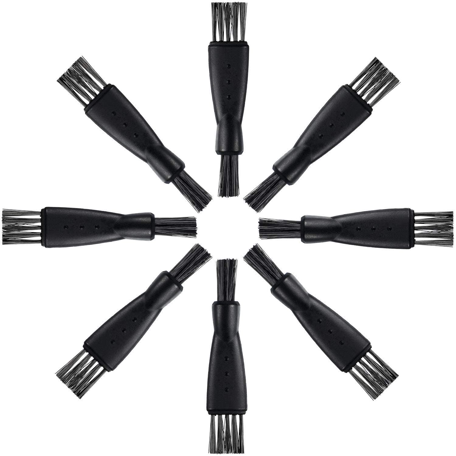 8 قطع من فرشاة الحلاقة الكهربائية، فرشاة تنظيف ماكينة الحلاقة، فرش تنظيف الحلاقة مزدوجة الرأس، فرشاة صغيرة لتنظيف ماكينة الحلاقة وتشذيب الشعر