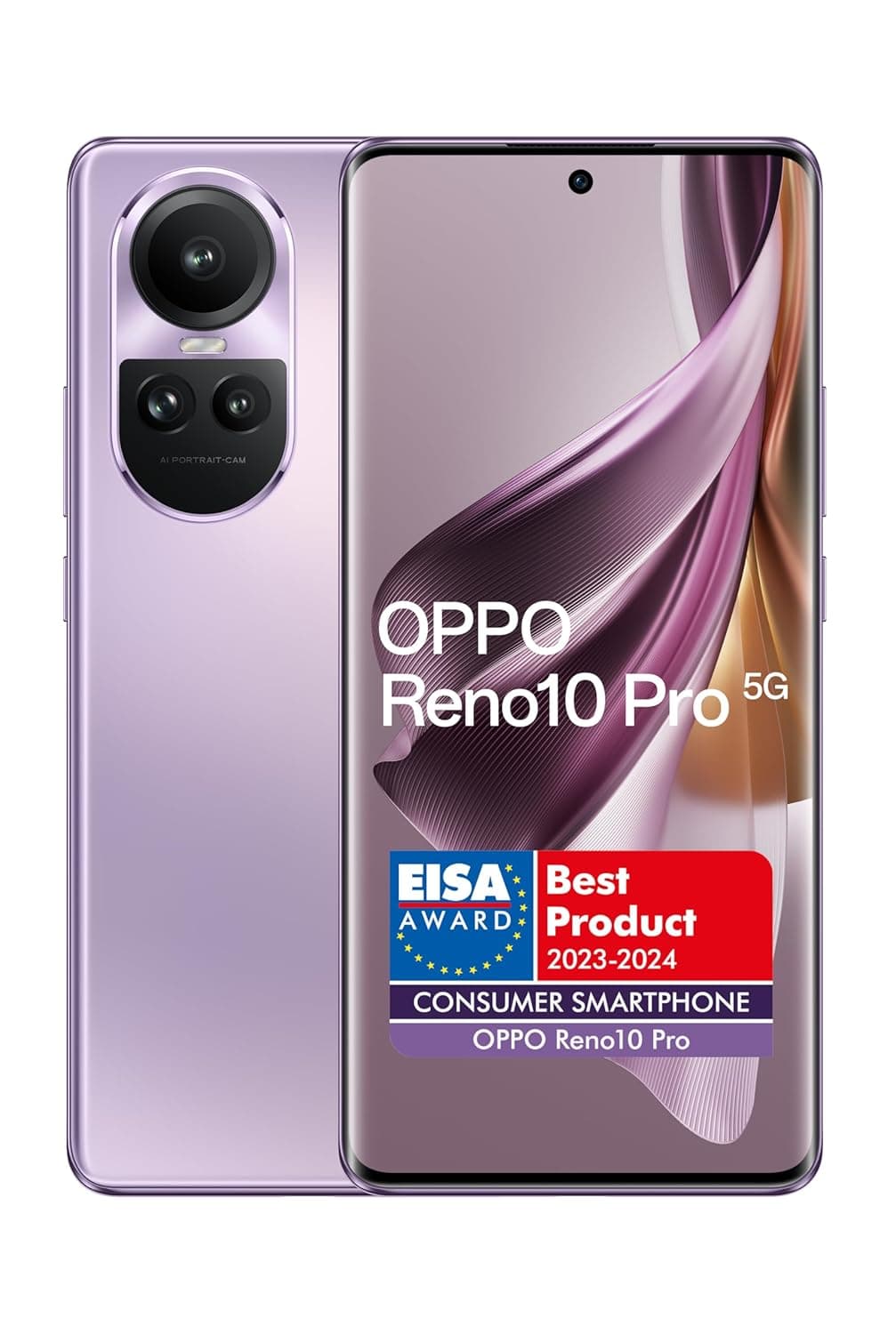Oppo Reno 10 Pro Dual-SIM 256GB ROM + 12GB RAM (GSM Only | No CDMA) Factory Unlocked 5G Smartphone (Glossy Purple) - International Version