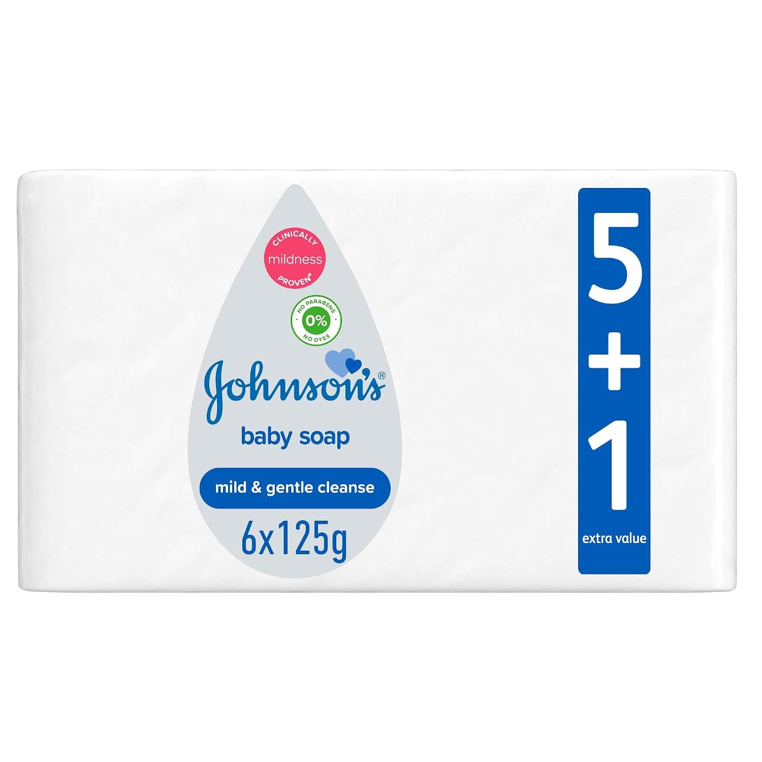 JOHNSON’S Baby Soap, 125g, Pack of 6