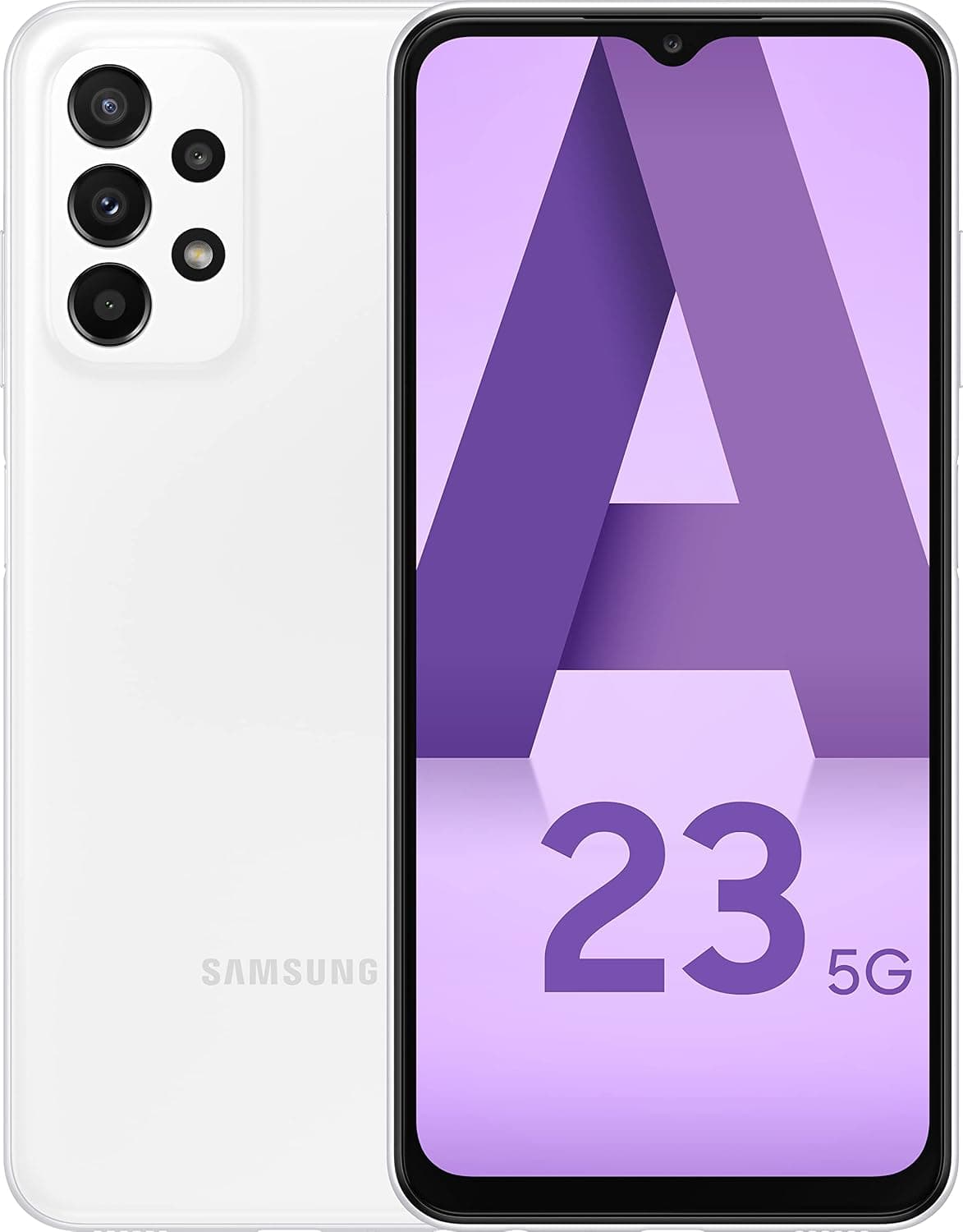 Samsung Galaxy A23 5G DUAL-SIM 64GB ROM + 4GB RAM (Only GSM | No CDMA) Factory Unlocked 5G Smartphone (Awesome White) - International Version