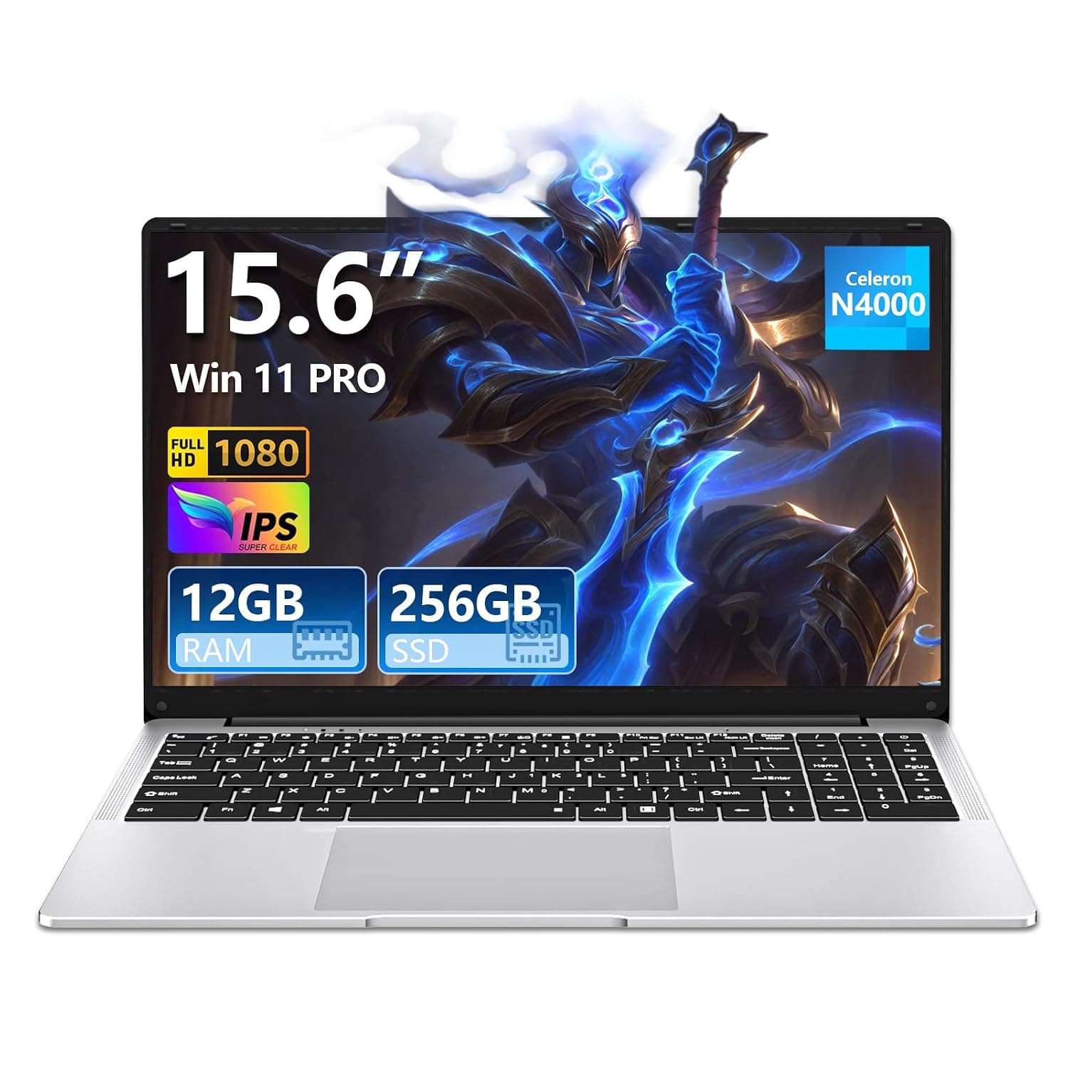 15.6 Inch Laptop PC 8GB RAM 256GB SSD N4000 (12GB RAM+256GB SSD)