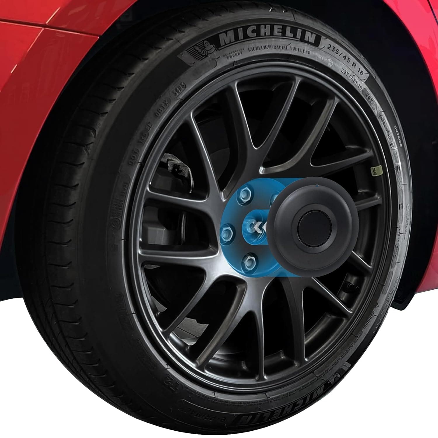 Soarhigh Wheel Center Cap for Tesla Model 3 2024 Highland Wheel Hub Caps Wheel Center Cover Model 3 Replacement Exterior Accessories - Set of 4