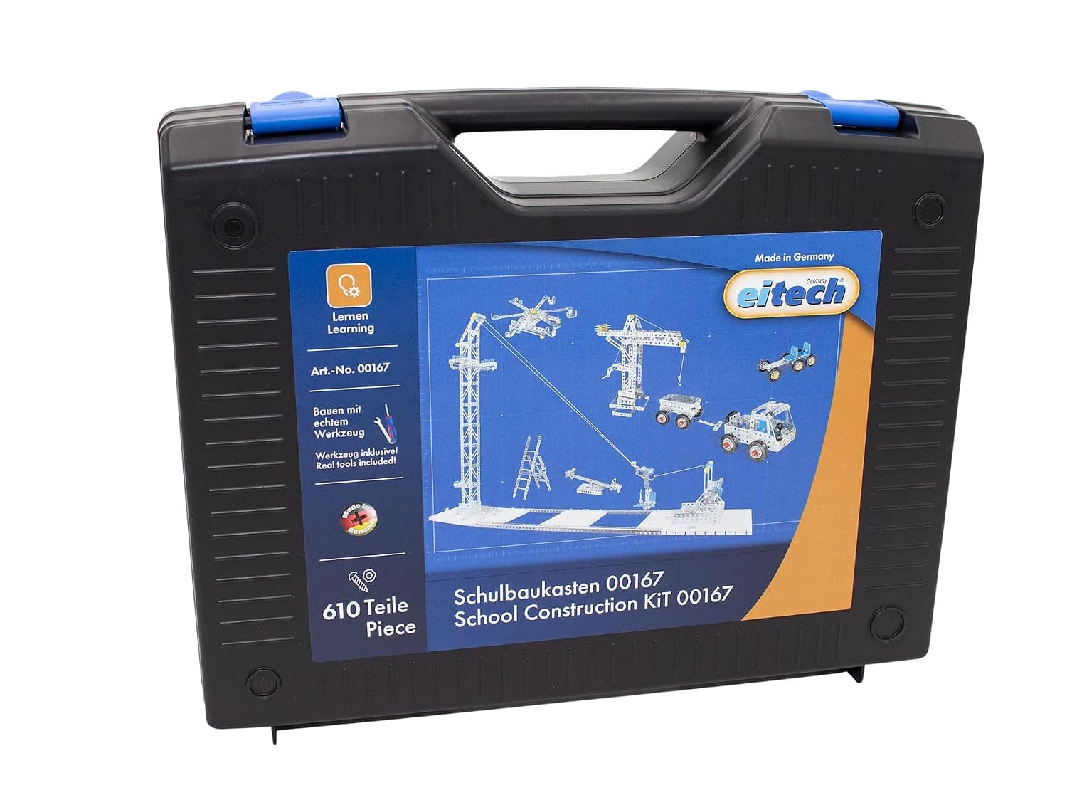 eitech - Metal box over 527 pieces in plastic case with construction instructions