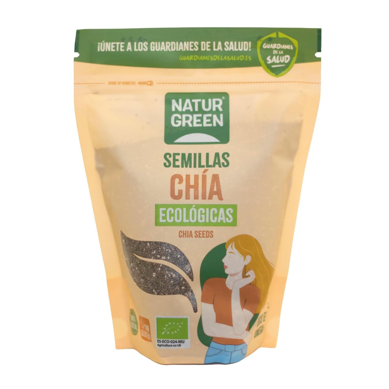 Natur Green Organic Chia Seeds, 500 g