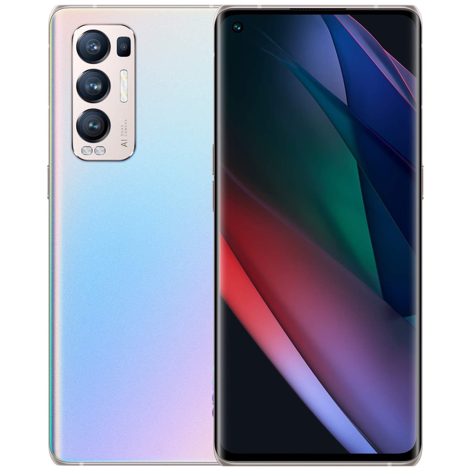 Oppo Find X3 Neo Dual-SIM 256GB ROM + 12GB RAM (GSM Only | No CDMA) Factory Unlocked 5G Android Smartphone (Galactic Silver) - International Version