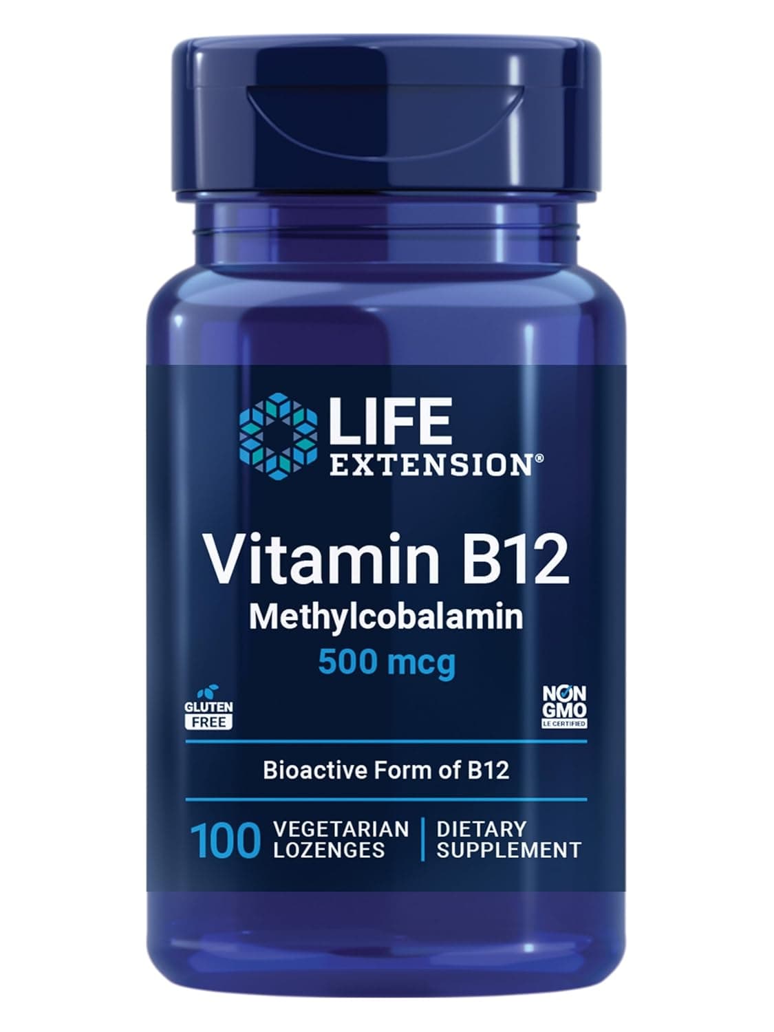 Life Extension, B-12, 500 mcg, 100 Lozenges