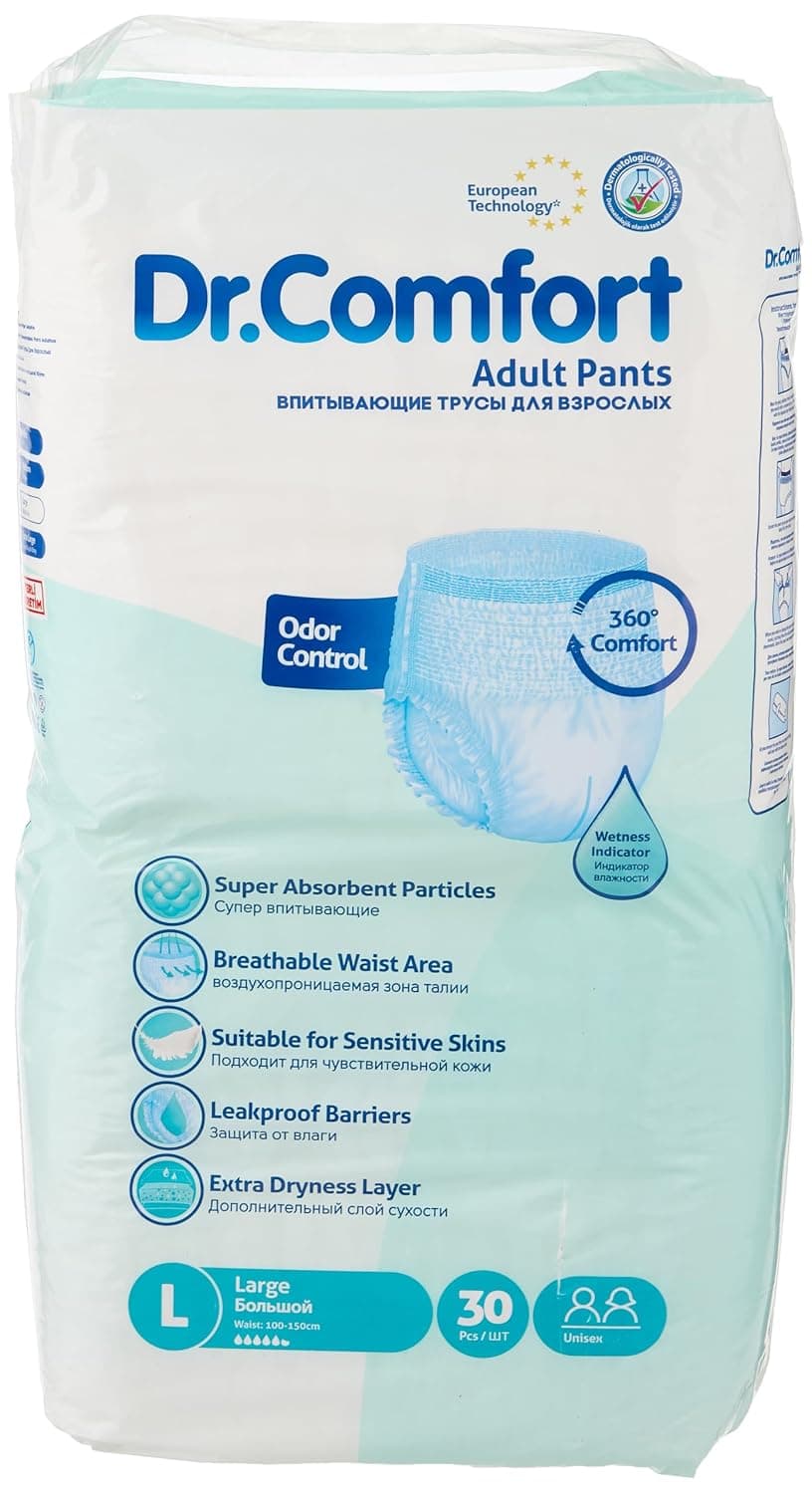 Dr. Comfort Adult Pants 30'Pcs Large