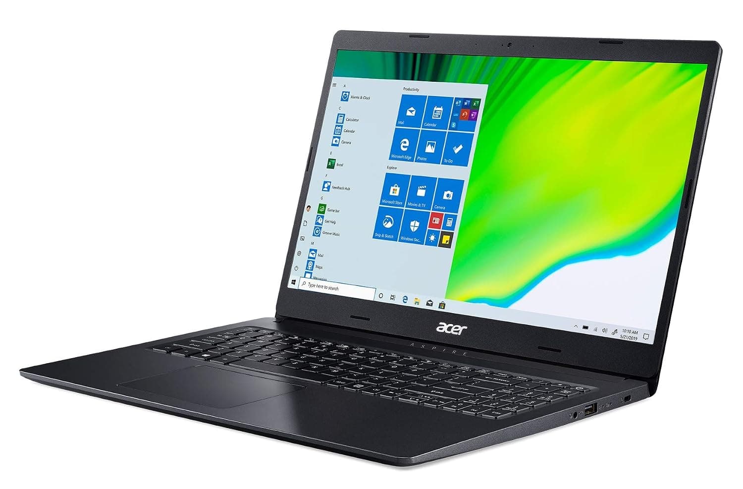 Acer Aspire 3 A315 Notebook With 10Th Gen Intel Core I5 1035G1 Quad Core Upto 3.60Ghz 8Gb Ddr4 Ram/512Gb Ssd 2Gb Nvidia Geforce Mx330 Graphics/15.6Inches Fhd Led/Win 10 Home, Charcoal Black