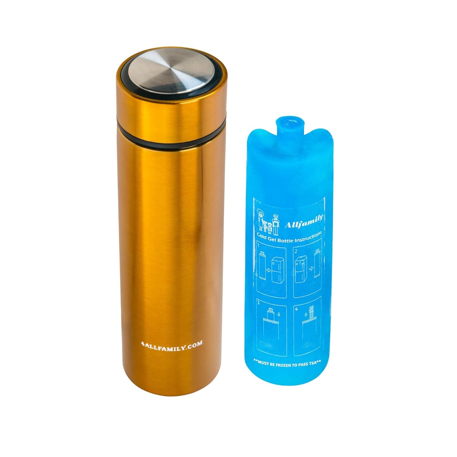 4ALLFAMILY Lightweight Pocket Size Single Pen Insulin Cooler Perfect for School Short Walk (Yellow) | 48H Non-Electric Insulin Travel Cooler with Lightweight Build and Reusable Thermal Protection for Medications