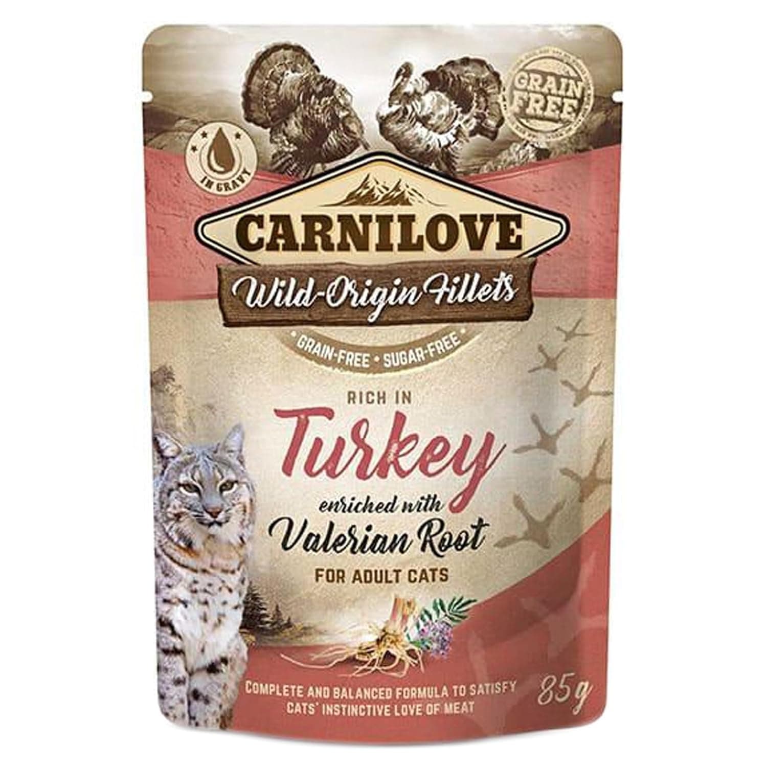 Carnilove Wet Food for Cats Turkey and Nardine, 85 g