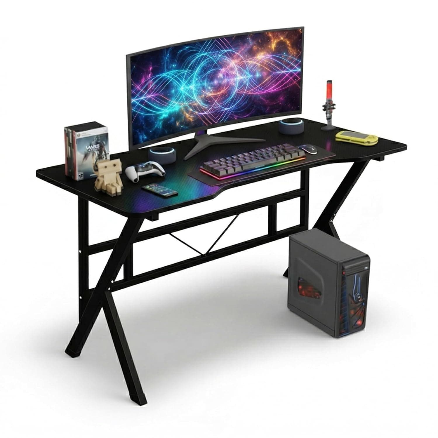 Bentifar Gaming Desktop Computer Desk,Home Office Desk,Versatile Gaming and Study Solution for Modern Homes,Ideal for Students and Gamers,Spacious and Functional (100x52cm)