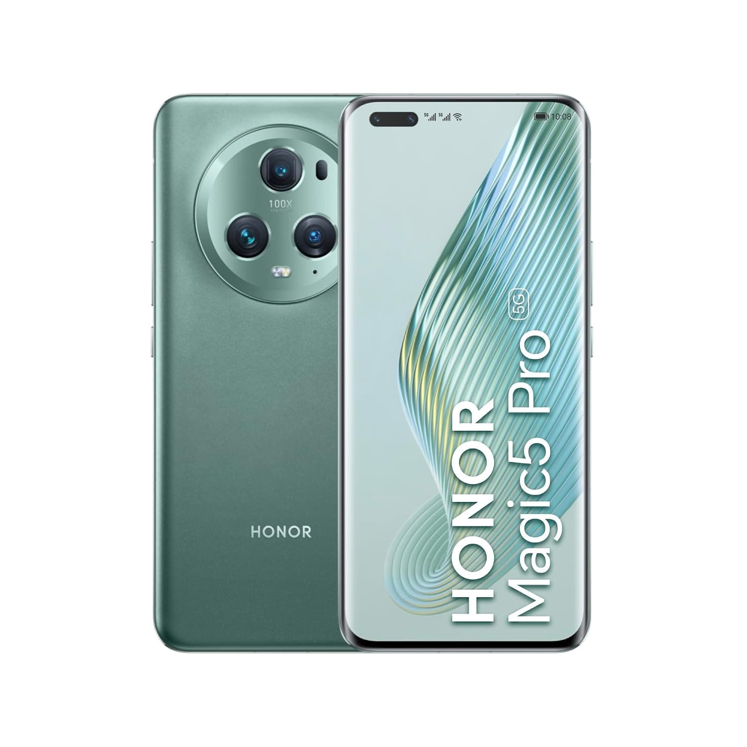 Honor Magic 5 Pro Dual-SIM 512GB ROM + 12GB RAM (Only GSM | No CDMA) Factory Unlocked 5G Smartphone (Meadow Green) - International Version