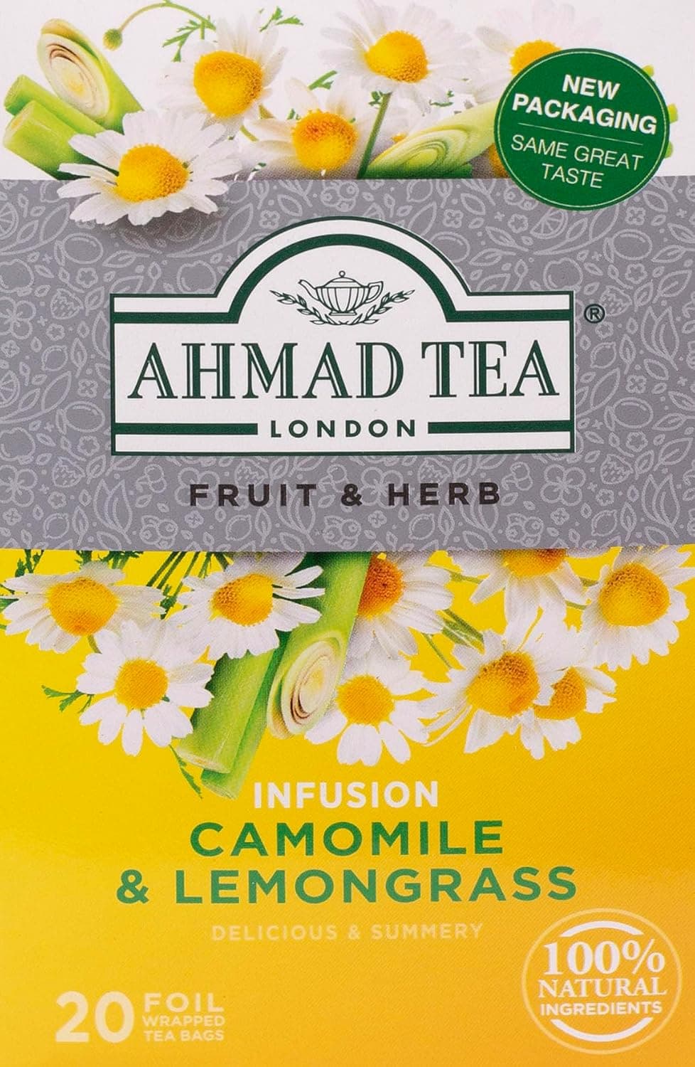 Ahmad Tea Enveloped Camomile&Lemon Grass , 20X1.5g