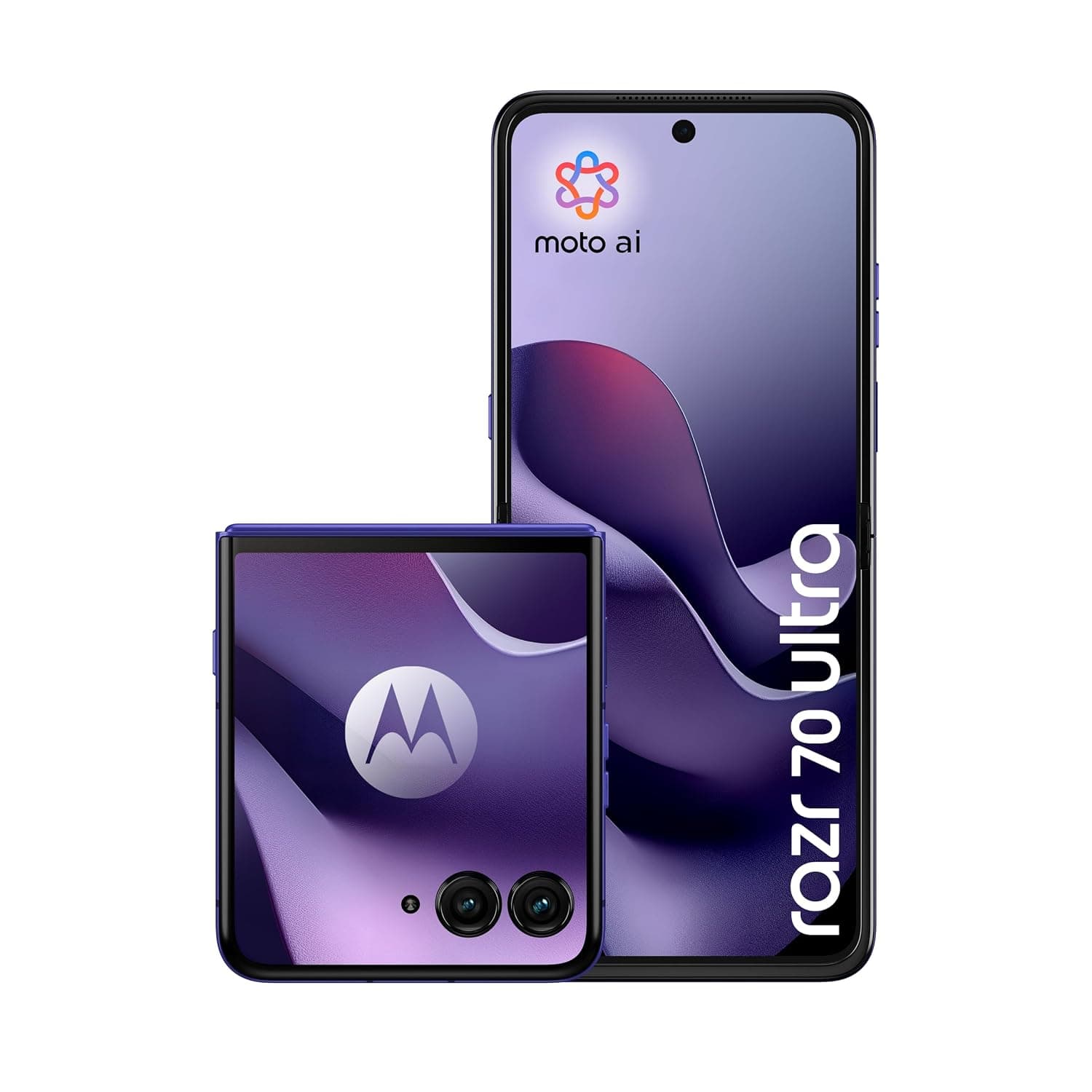 Motorola Razr 70 Ultra Dual-SIM 512GB ROM + 16GB RAM (GSM Only | No CDMA) Factory Unlocked 5G Smartphone (Pantone Orient Blue) - International Version