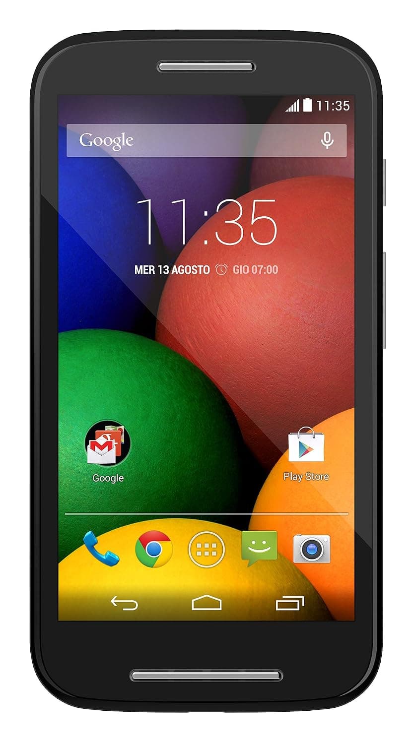 Motorola Moto E Single-Sim 4GB ROM + 1GB RAM (GSM Only | No CDMA) Factory Unlocked 3G Smartphone (Black) - International Version