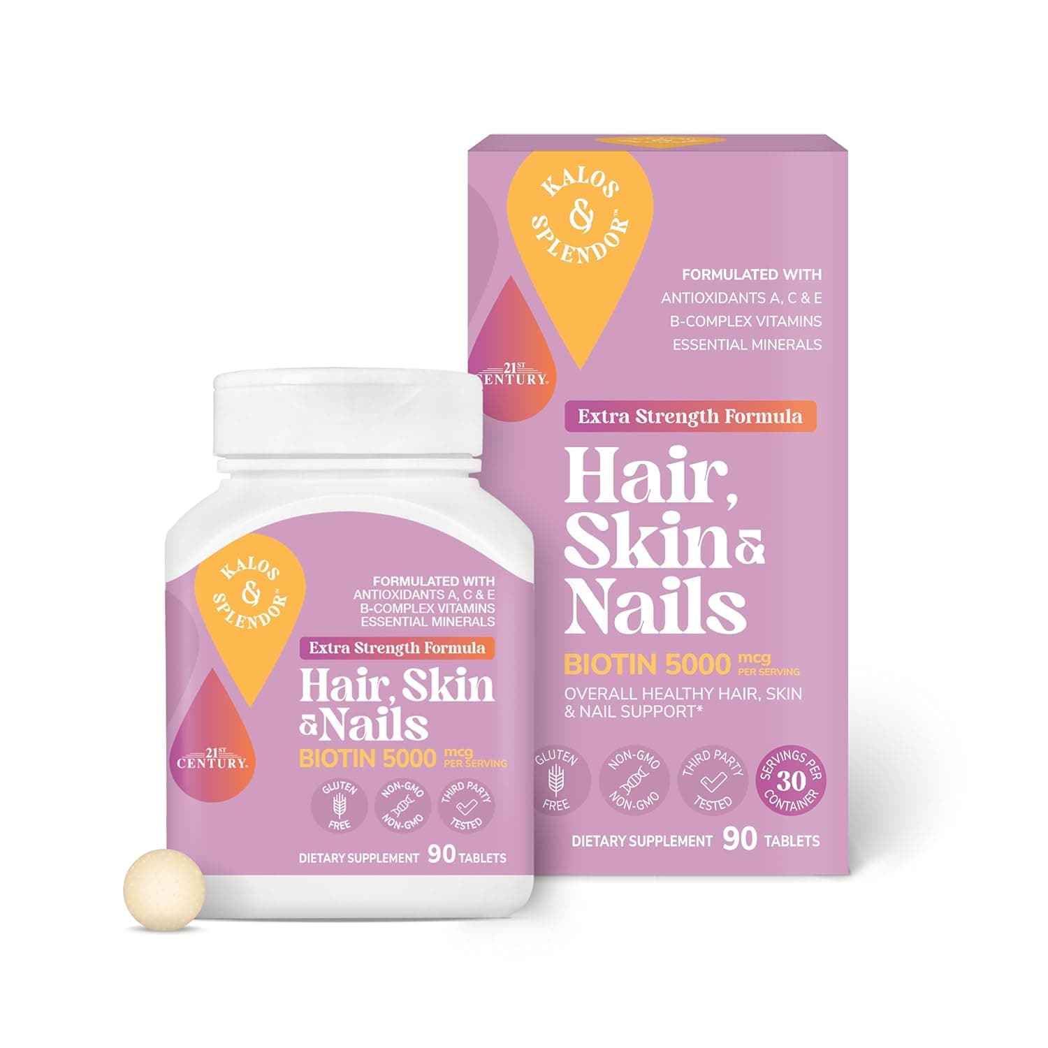 21st Century Hair Skin & Nails Extra Strength - 90 Tablets