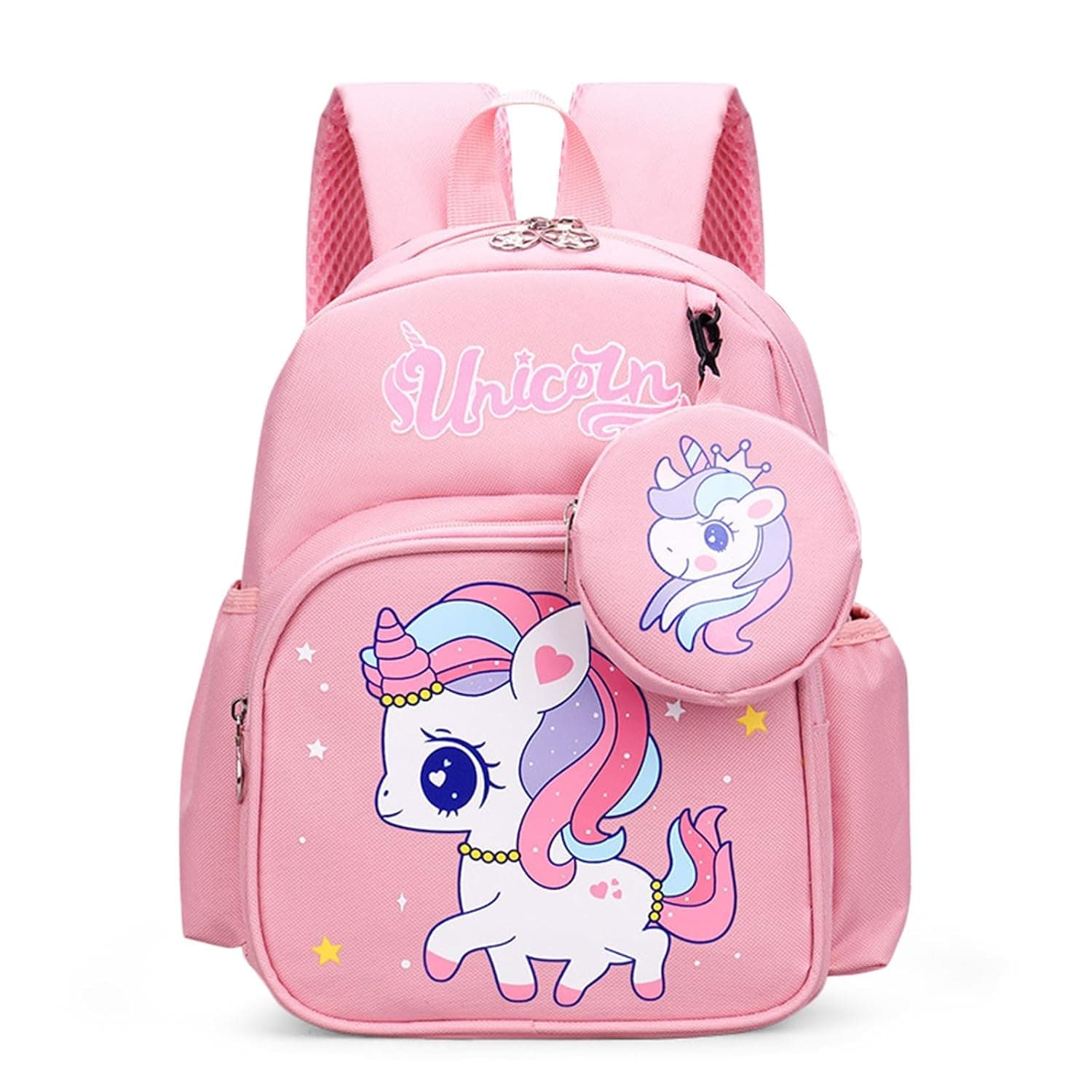 Toddler Backpack, Unicorn Backpacks, Nursery Bag, Kindergarten Cool Cute Cartoon Schoolbag For Girls Kids, Bookbag, Small Mini Children's Bags For Girls Boys, Gift idea (Pink)