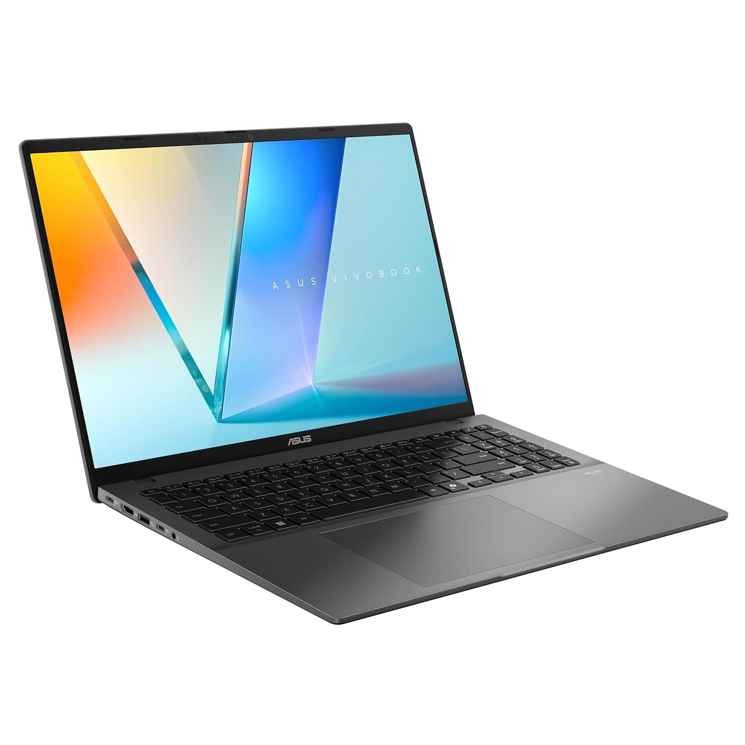 ASUS Vivobook S16"WUXGA 144Hz FHD,S3607VA-C516G512GSRW, Core 5 210H 2.2 GHz (8 cores), DDR5 16GB, 512GB M.2, Win 11, Ar-En light Key,Type C Charge,1.7KG, Aluminum silver,FHD Cam+Privacy (Win Hello)