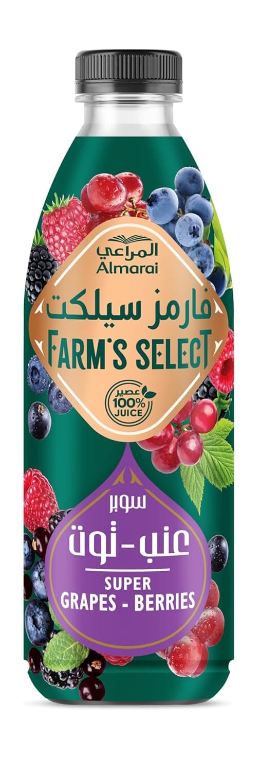 Almarai Farm select Grape & Berries Juice , 1 ltr