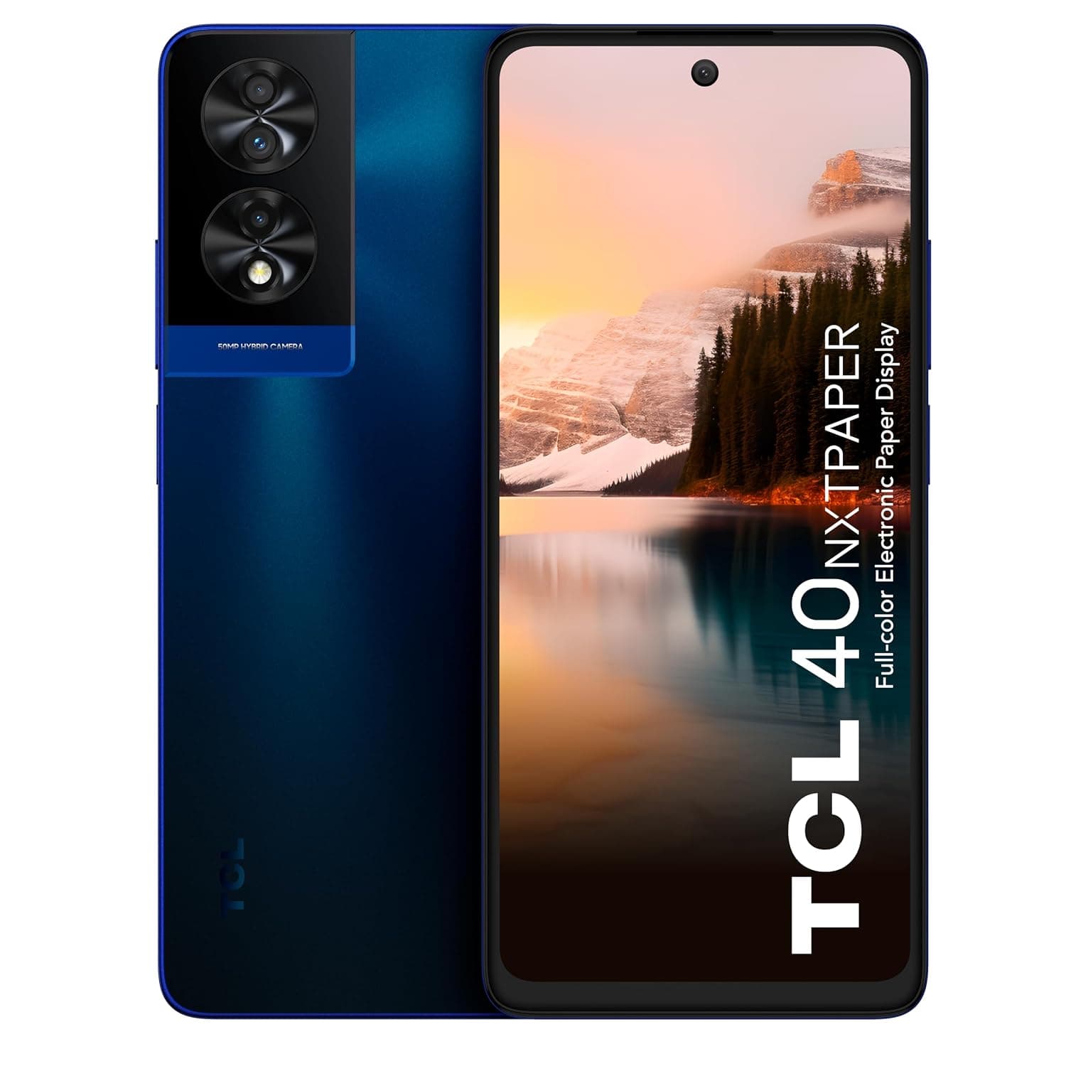 TCL 40 NxtPaper DUAL SIM 256GB ROM + 8GB RAM (GSM ONLY | NO CDMA) Factory Unlocked 4G/LTE Smartphone (Midnight Blue) - International Version
