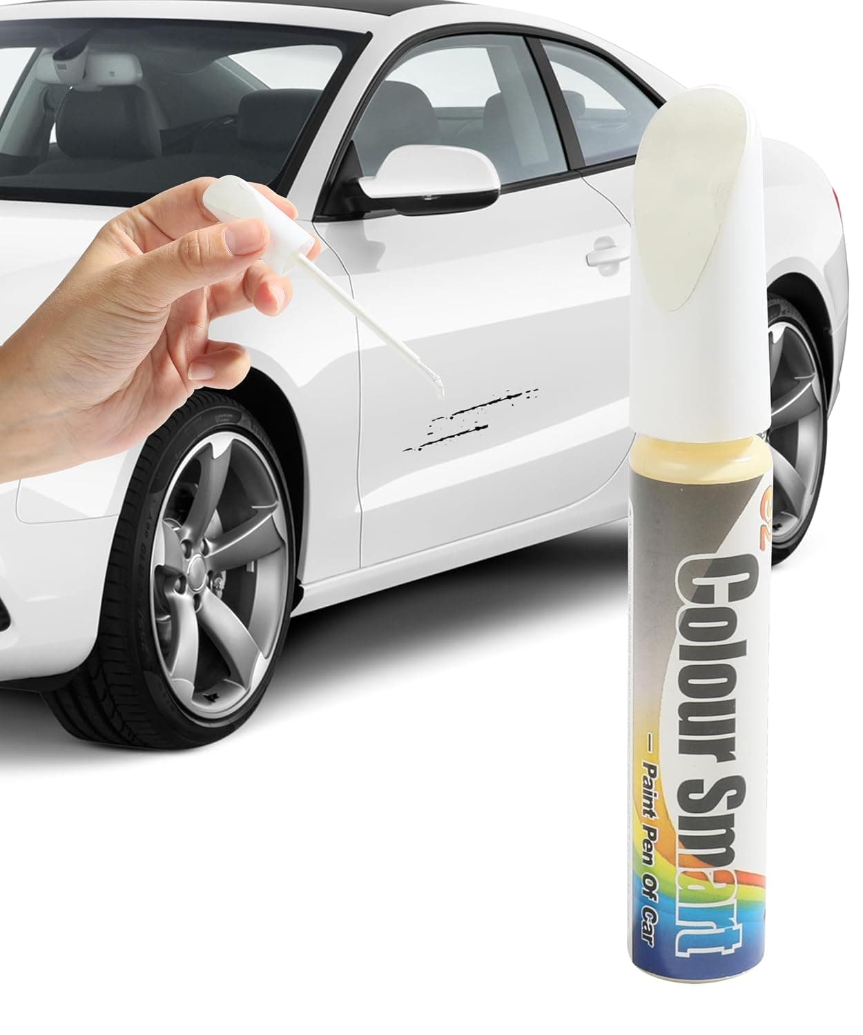 NALACAL Car Scratch Remover Pen - Paint Touch Up and Repair Accessory for Cars (White)