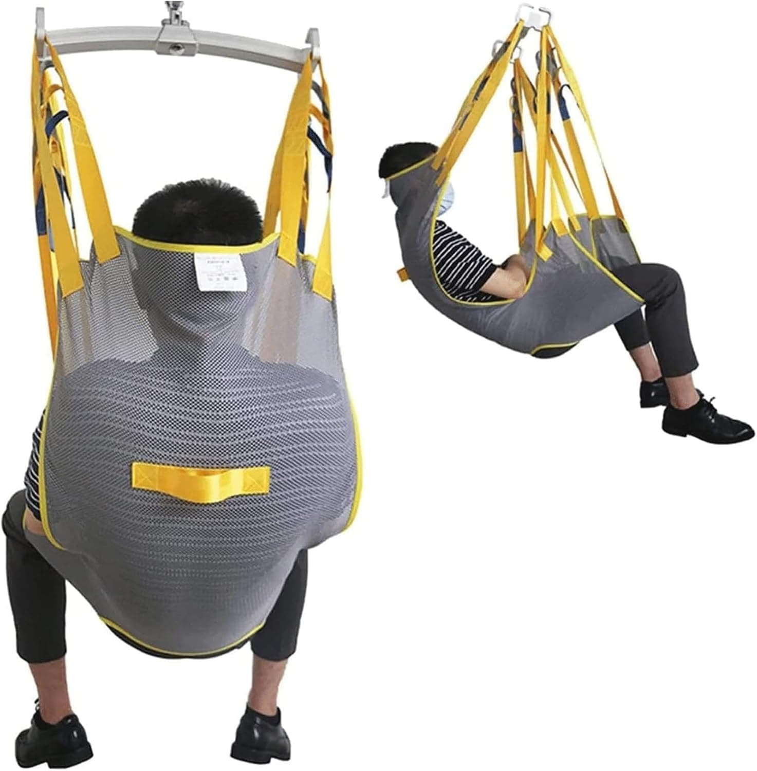 Patient Lift Sling, Universal Mesh Bath Patient Lifting Hoist Sling Divided Leg Shower Sling, Patient Lift Toileting Sling For Hospitals Homes And Nursing Homes(Large)