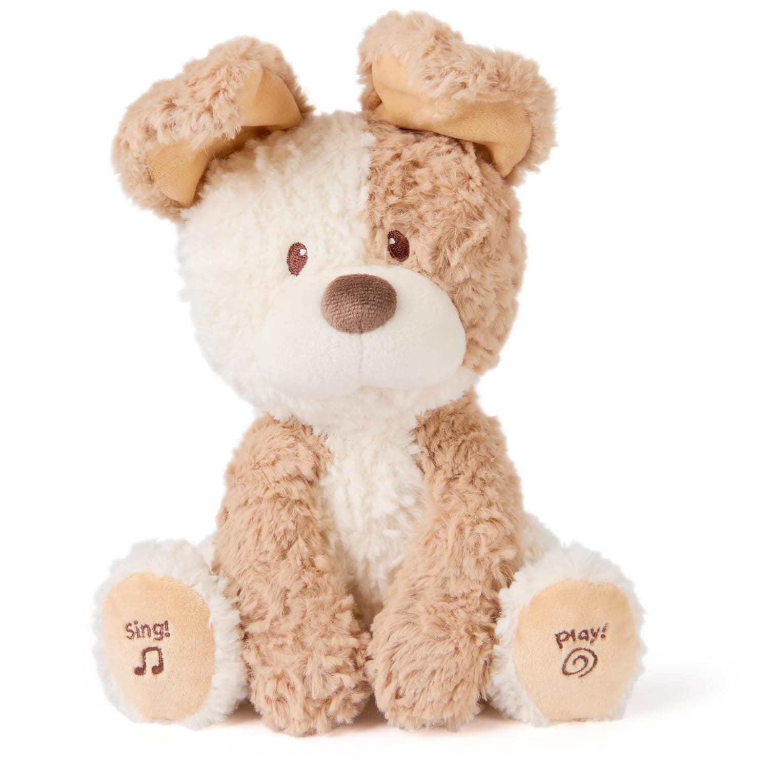 GUND Baby Peeki Puppy 12-Inch Interactive Animated Musical Plush for Babies