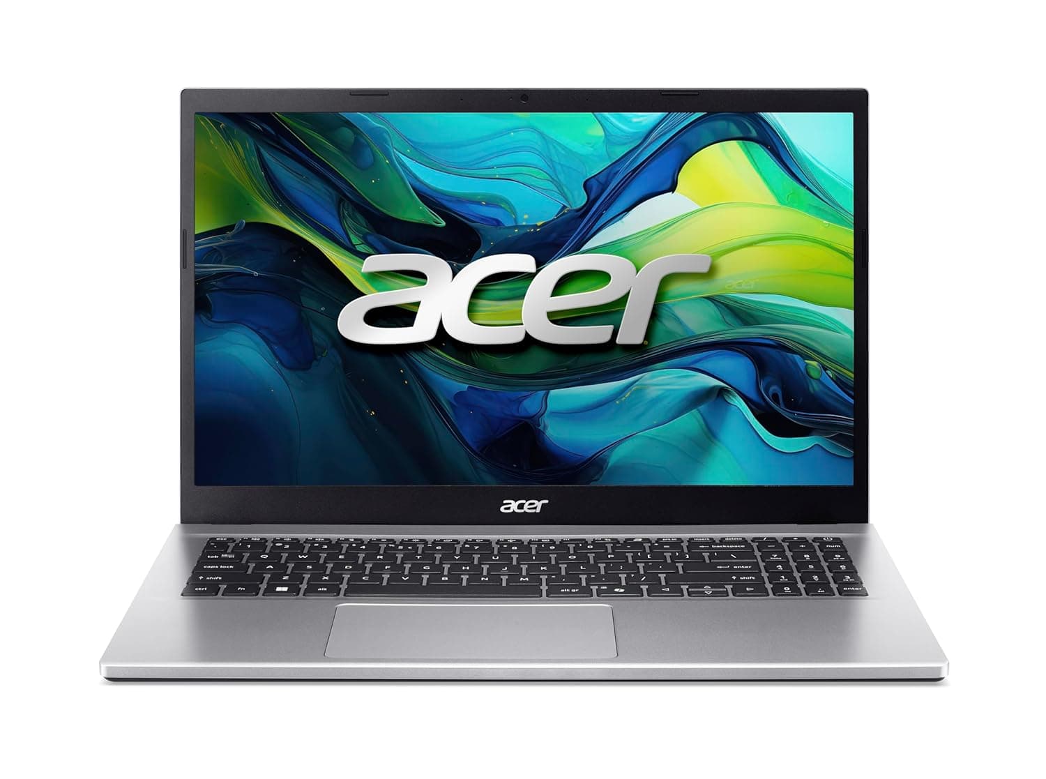Acer Aspire Go 15 (AG15-42P-R5ZD) Laptop, 15.6" FHD IPS Display, AMD Ryzen 7 5825U, 32GB RAM, 1TB SSD, AMD Radeon Graphic, Windows 11, QWERTZ Keyboard, Silver