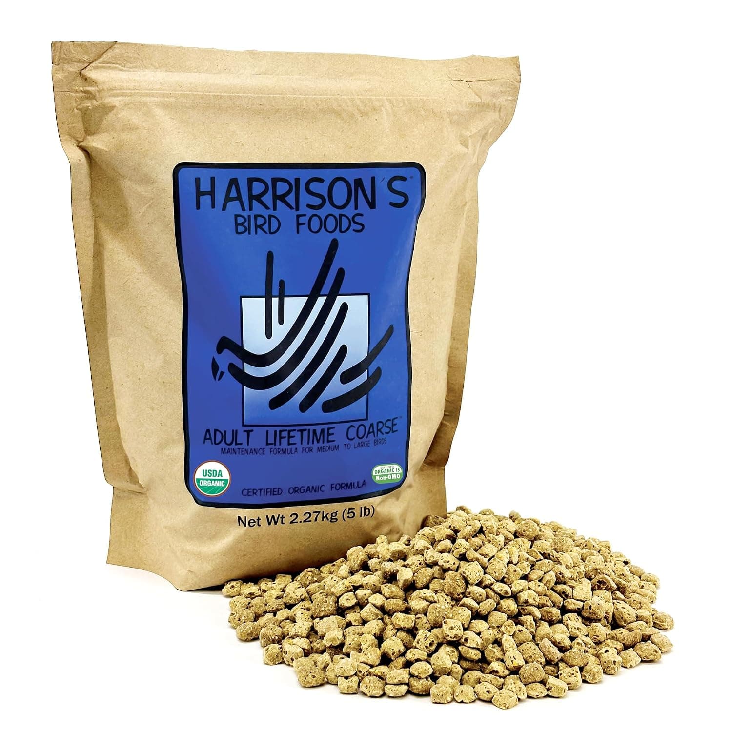 Adult Lifetime Coarse 5lb (2.27 Kg) - Harrisons Bird Foods