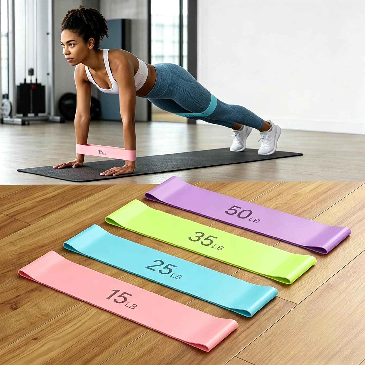 Fabric Elastic Fitness Resistance Bands Yoga Pilates Hip Circle Expander Bands Gym Training Loops Yoga Workout Equipment
