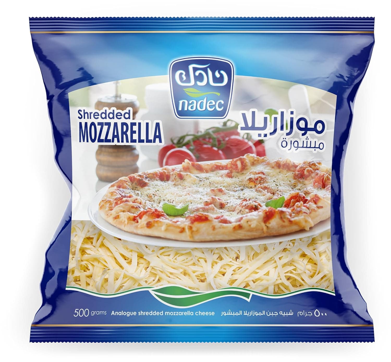 Nadec Shredded Mozzarella Cheese, 500 g