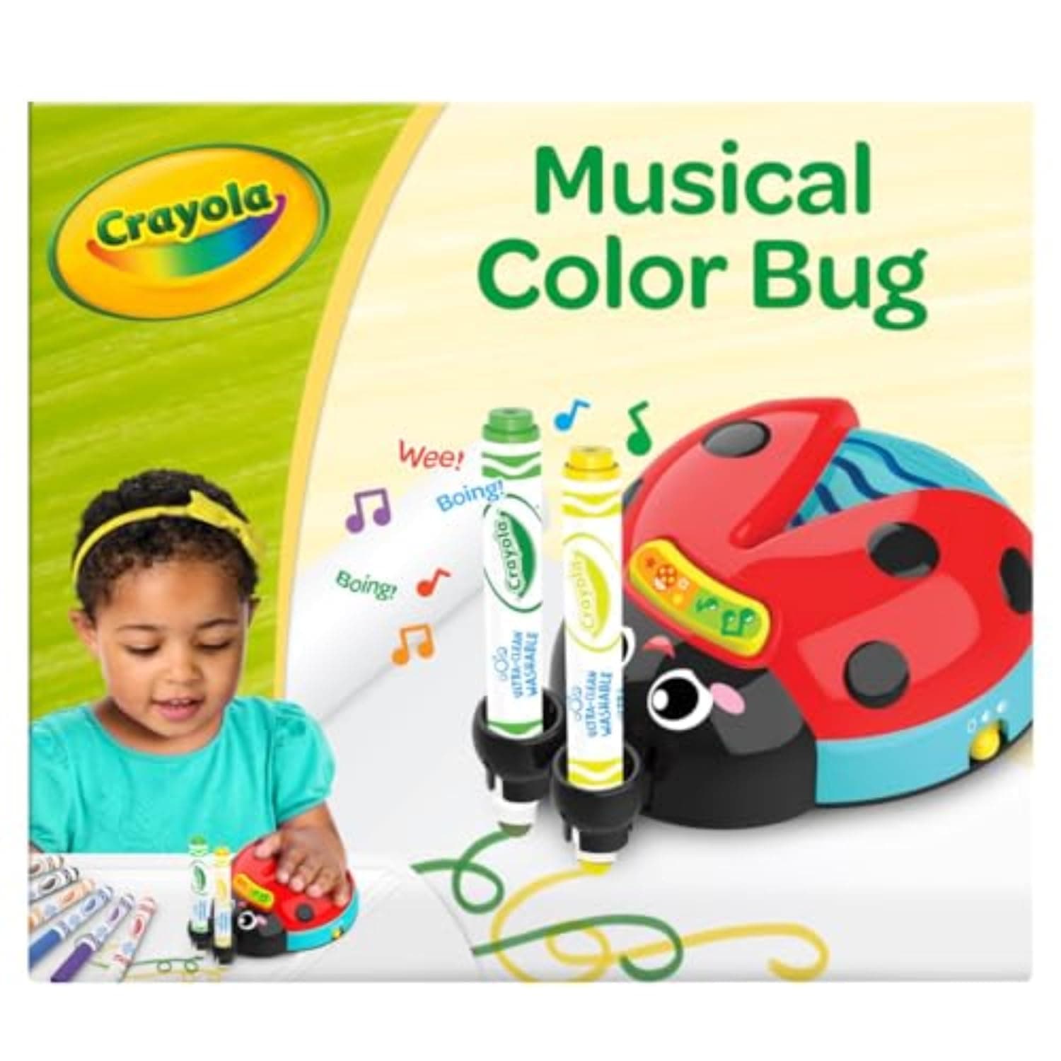 Crayola Musical Doodle Bug, Toddler Sensory Toy, Ladybug Toy for Kids, Arts & Crafts, Holiday Gifts for Toddlers, Ages 2+