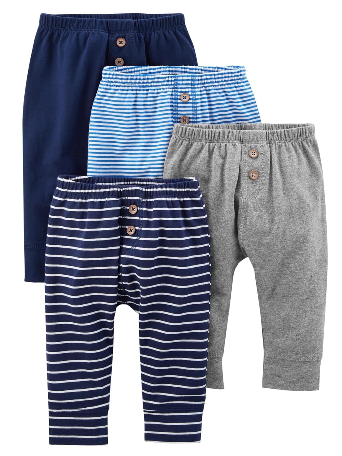 Simple Joys by Carter's baby-boys Baby Boys' 4-pack Cotton Pants Pants