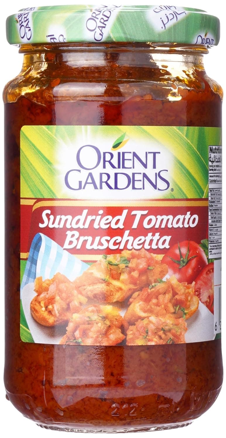Orient Gardens Sundried Tomato Bruschetta, 195g - Pack of 1