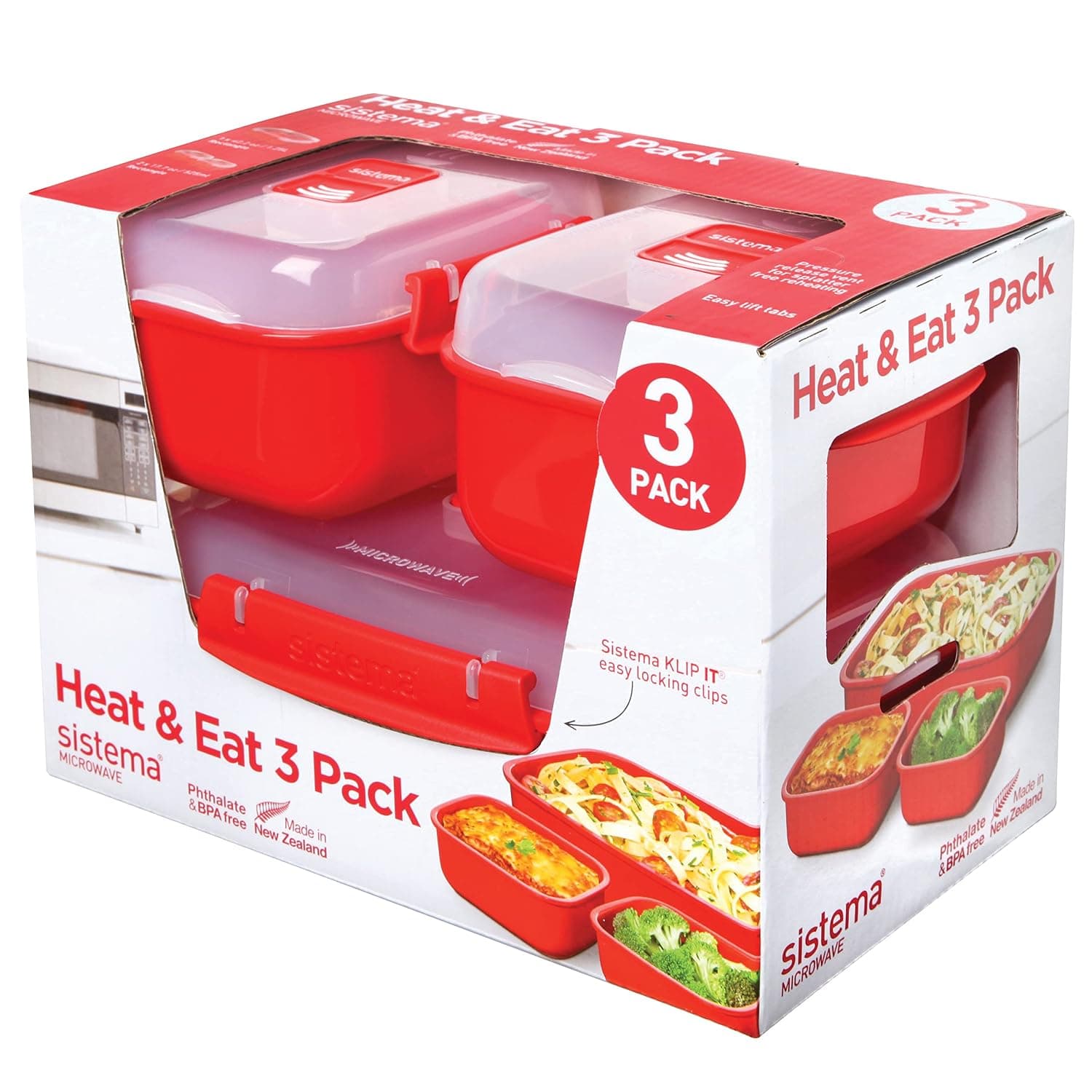 Sistema Microwave Heat & Eat, 3 Pack