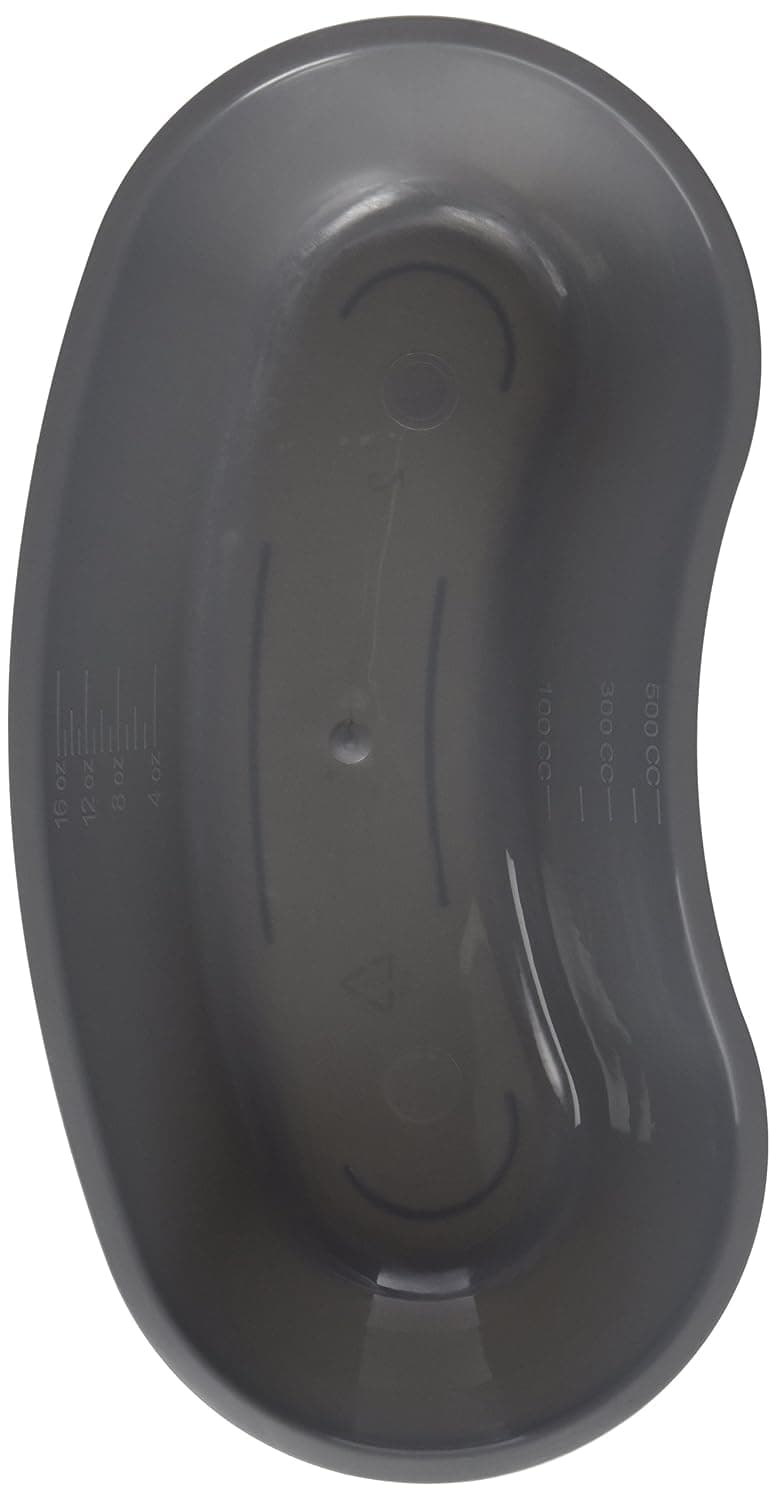 Medline Industries DYND80327 Plastic Emesis Basins, 500 ml, Graphite (Pack of 250)