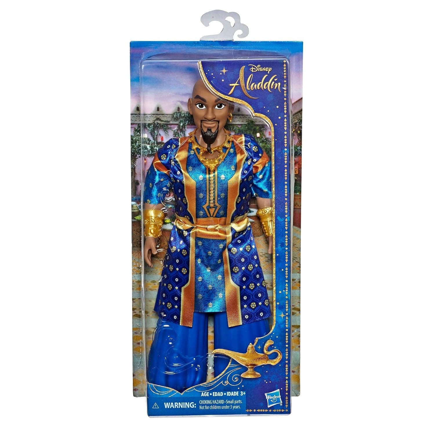 Disney Genie Fashion Doll in Human Form, Poseable Figure with Clothes and Accessories, Inspired by Disney's Aladdin Live-Action Film, Toy for 3 Year Olds
