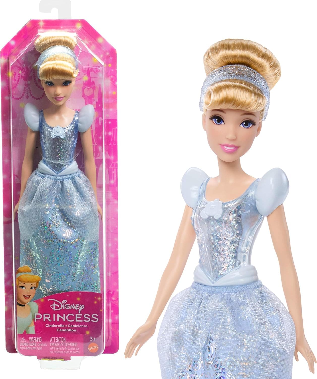 Disney Princess Cinderella Fashion Doll and Accessory, Toy Inspired by the Movie Cinderella