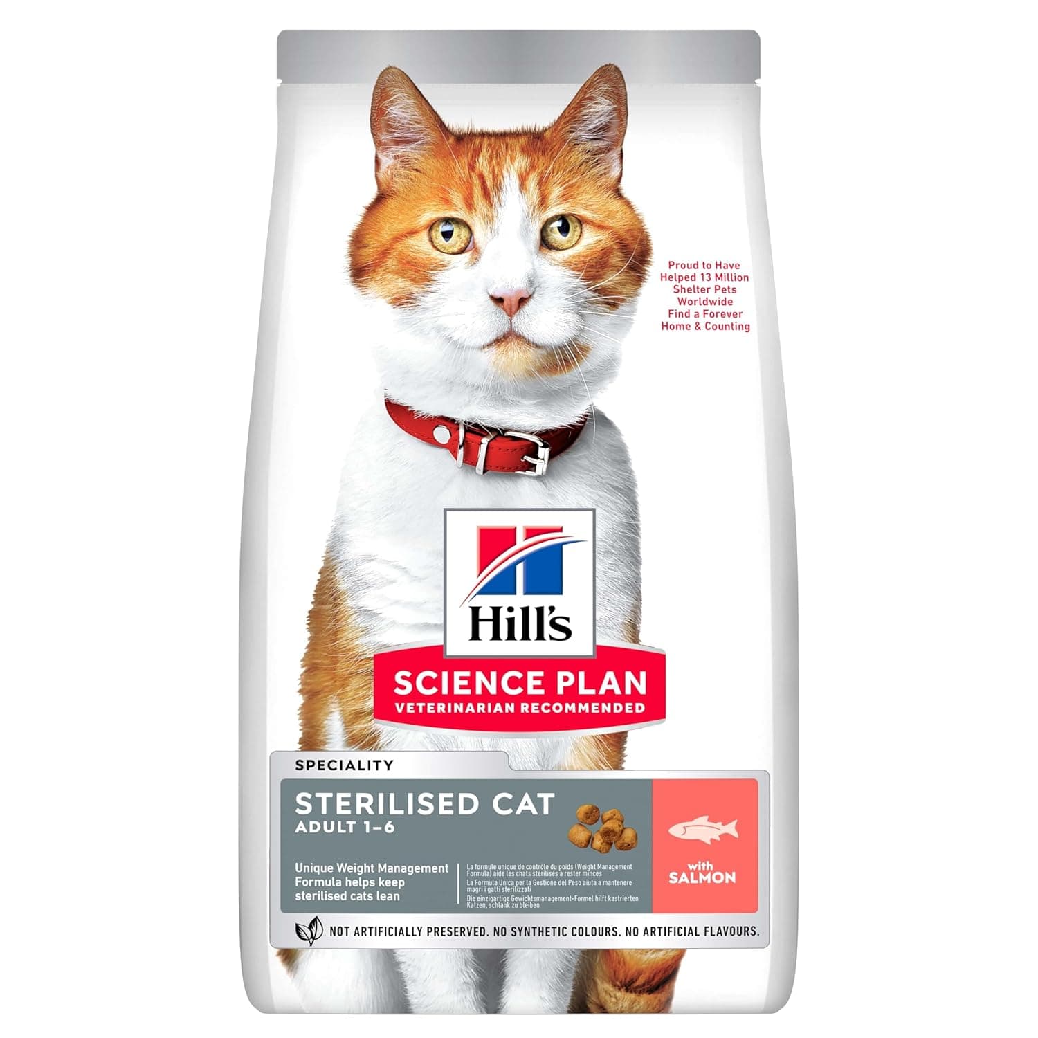 Hill's Science plan Sterilised adult Cat Food with Salmon, 10kg