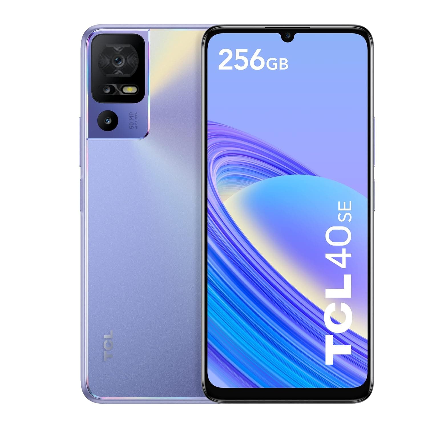 TCL 40 SE DUAL-SIM 256GB ROM + 6GB RAM (GSM Only | No CDMA) Factory Unlocked 4G/LTE Smartphone (Twilight Purple) - International Version