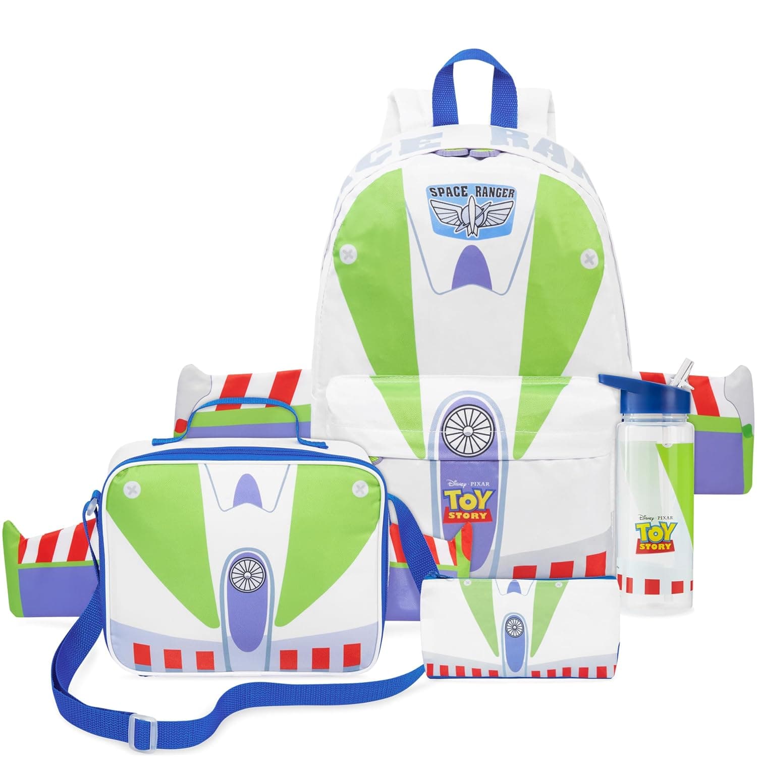 Get Trend Disney Toy Story | Cars | Hot Wheels Boys 4 Pc Backpack Set with Lunch Bag Water Bottle Pencil Case, Gifts for Boys