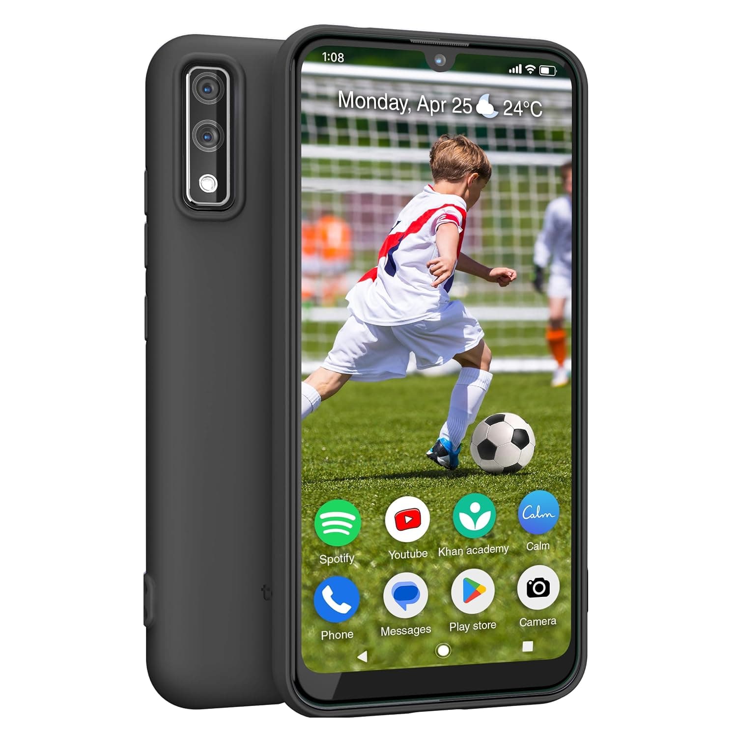 Teracube Thrive Kids Smart Phone – Safe Android Phone for Kids & Teens with Parental Controls, Block/Limit Social Media and Internet, GPS, Talk & Text, Spam Blocker (Monthly Plan Required)