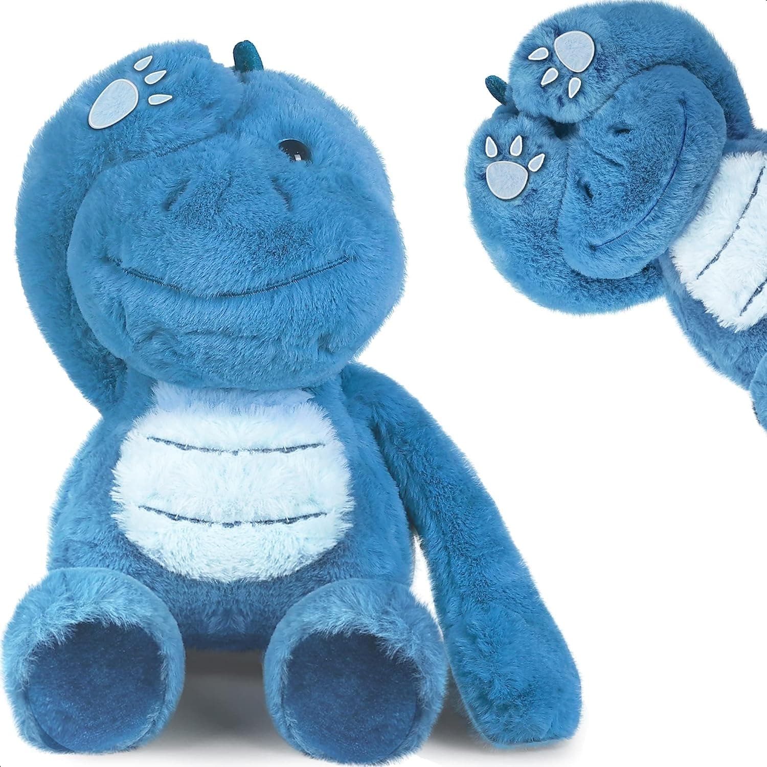 Baby Dinosaur Stuffed Animals, 14" Soft Plush Dino Toy, Infant Hide Seek, Toddler Boys Stuff, Newborn Shower Birthday Gifts for Boys Girls Baby Kids