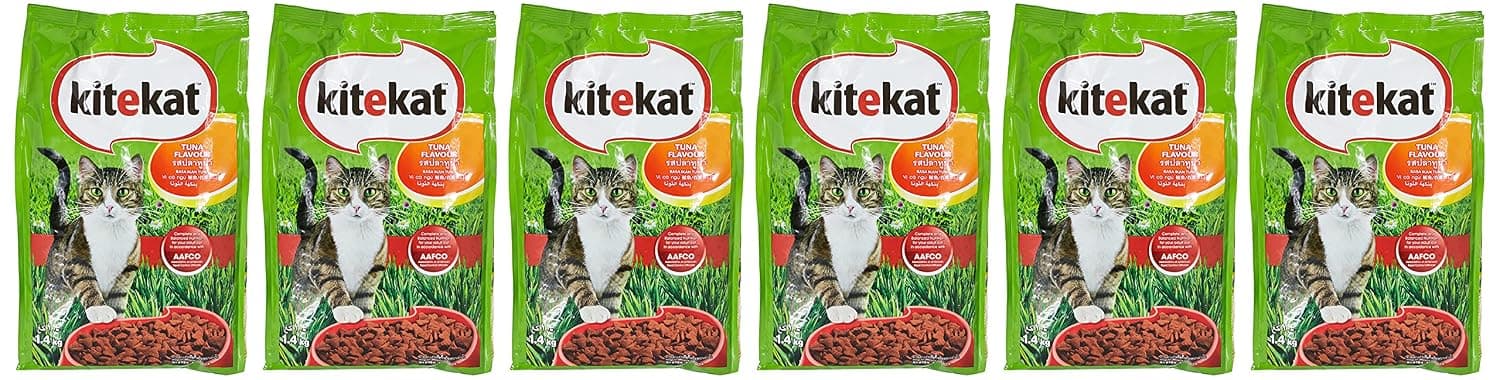 Kitekat Tuna, Dry Cat Food, 1.4Kg X 6