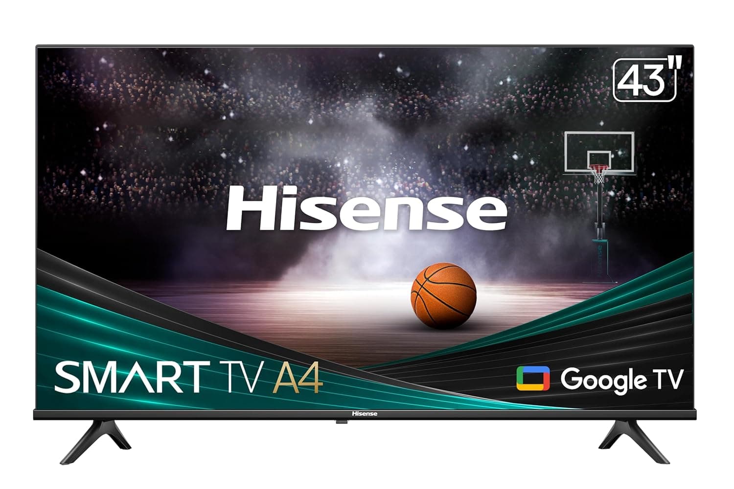Hisense 43-Inch Class A4 Series FHD 1080p Google Smart TV (43A4K) - DTS Virtual: X, Game & Sports Modes, Chromecast Built-in, Alexa Compatibility