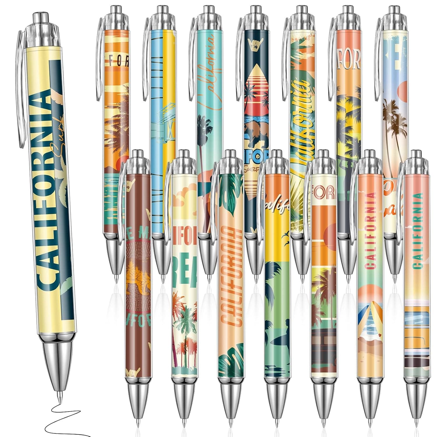 Sayglossy 15 Pcs California Souvenirs Gifts Travel Ballpoint Pens