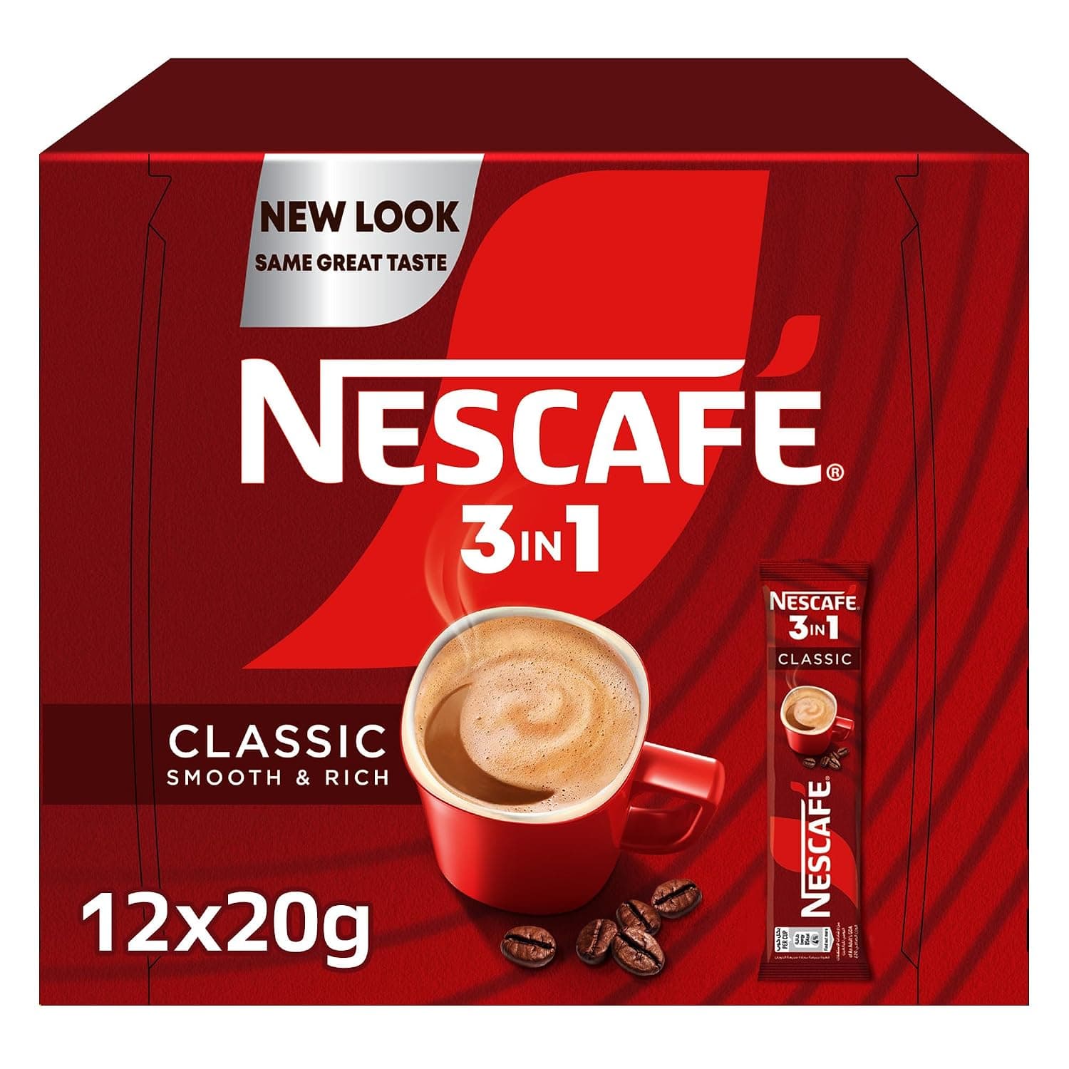 Nescafe 3in1 Instant Coffee Mix 20g Sachet (12 Sticks)