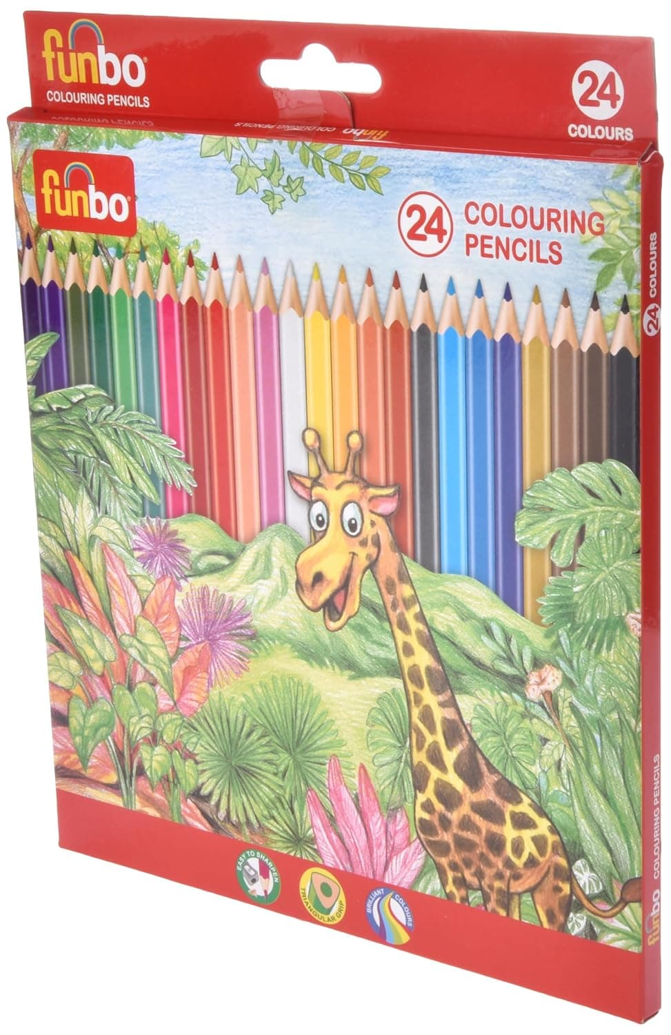 Funbo Coloring Pencils 24 Colors, Multicolor